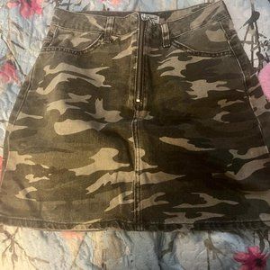 Camo Mini Skirt